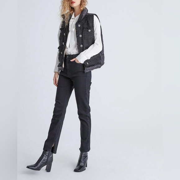 Black Tweed Vest - Picture 2 of 8